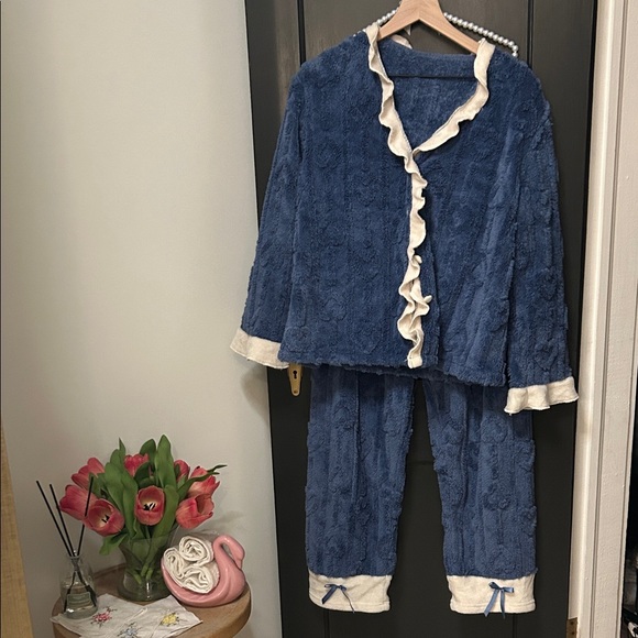 Other - Cozy Blue and Cream Pajamas